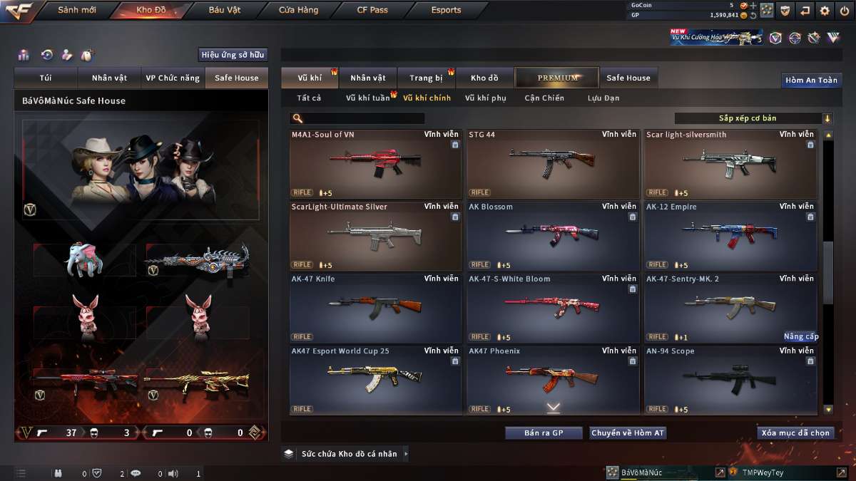 shop acc cf uy tin gia re